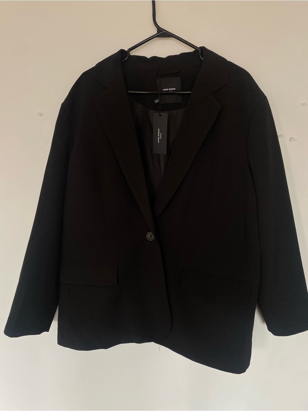Vero Moda Black Single-Button Men's Blazer
